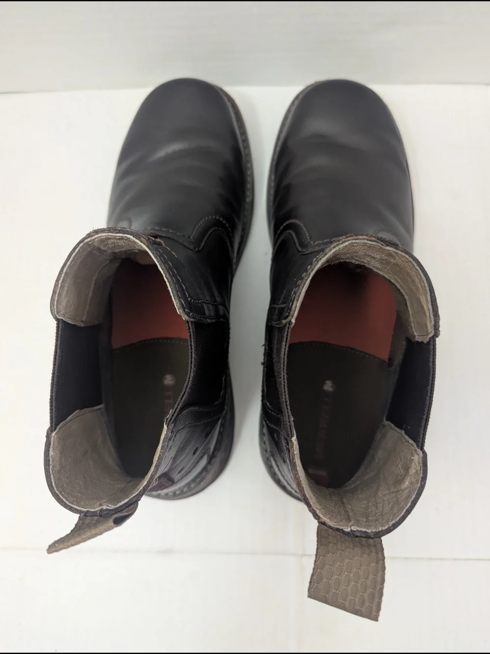 Merrell Leather Chelsea Men's Pull-On Boots in Dark Brown Size 9.5 US